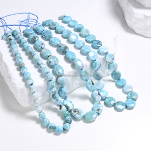 Natural Dominican Larimar <strong>Beads</strong> Strand Round <strong>Blue</strong> Gemstone Loose <strong>Beads</strong> for Jewelry Making Wholesale - Product Image 6