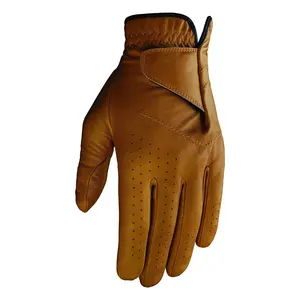 2024 High Quality Golf Gloves Custom Logo Men Women All Size Left Right Hands Real Leather Golf Gloves OEM