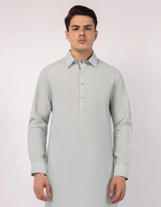 Elegante Shalwar Kameez Tradicional Indio de Algodón de Alta Calidad para Hombre |   Ropa para Fiestas y Eventos de Boda Sin Arrugas - Product Image 2