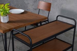 3 Shelf Dining Cart Metal Kitchen <b>Trolley</b> for Food and <b>Drinks</b> - Product Image 6