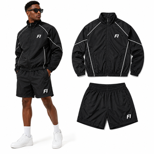 Veste légère pour homme, style américain, nouvelle collection, décontractée, sportive, polyvalente, écologique, fine, à fermeture éclair sur le devant, pour l'automne. - Product Image 3