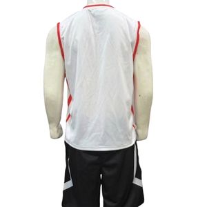 Camiseta de Voleibol Blanca y Roja para Hombre, Uniforme Deportivo sin Mangas, Logotipo Personalizado - Product Image 2