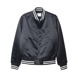 Veste universitaire noire pour homme, couleur unie, col rabattu, manches classiques, fermeture à boutons, style décontracté pour l'automne - Product Image 1