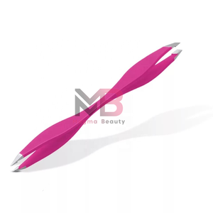 Pinzas Profesionales de Acero Inoxidable de Doble Punta para Cejas, Colores Personalizados, Puntas Inclinadas y Puntiagudas, Uso en Belleza y en el Hogar - Product Image 1