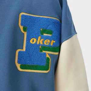 เสื้อเบสบอลทรงปกติแบบสั่งทำพิเศษ ปักลายสีเบจสไตล์สตรีทแวร์  ขนาดโอเวอร์ไซส์  สำหรับทุกเพศ  กันน้ำ กันลม - Product Image 2