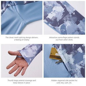 Maillot de pêche personnalisé à manches longues pour jeunes et adultes, protection solaire UV UPF50+, sweat à capuche de pêche confortable, chemises de pêche - Product Image 6
