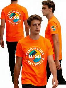 Custom Men's Quick-Dry Sports T-Shirt Made from Breathable Moisture-Wicking Fabric with Customizable Design Areas on The Chest - Product Image 4