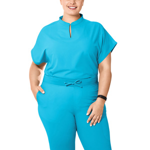Wholesale Manufacturer Custom Logo Women Nurse Scrub Suits One Pocket Hospital Uniform <b>Sets</b> Needle Detection - Product Image 6