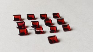 Lot de pierres précieuses en grenat naturel du Mozambique, taille octogonale, de 3x5mm à 7x5mm, grenat rouge de qualité AAA, pierres émeraude facettées, vente en gros - Product Image 5