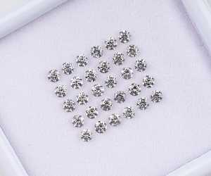 OM GEMS Diamante Natural Suelto de 2.0 MM, Corte Brillante de Color Claro, Certificado para Joyería - Product Image 3