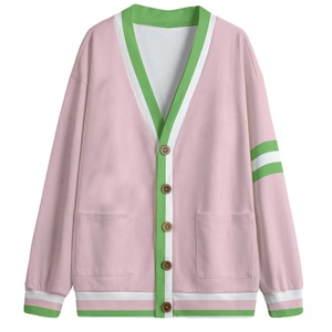 Latest Custom Logos Design On Unisex Cardigans Sweaters Embroidered Letters For Sorority & Fraternity & Colleges & Universities - Product Image 1