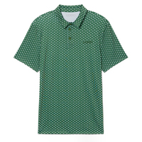 Chemise de golf pour homme, sportive, performante, en tricot extensible, séchage rapide, protection UV, respirante, logo personnalisé sur le devant, manches courtes