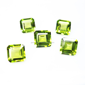 Tự Nhiên Brazil <span class=keywords><strong>Peridot</strong></span> 11X11Mm <span class=keywords><strong>Octagon</strong></span> Cắt Màu Xanh Lá Cây Loose Đá Quý - Product Image 3
