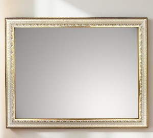 Espejo de Pared Clásico ITALIA CORNICI, Rectangular, con Hoja de Oro y Acabado Craquelado, Hecho por Maestros Artesanos - Product Image 2