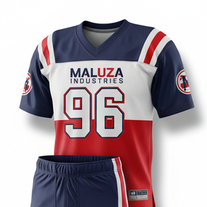 Youth American Football Uniforms Custom Logo Sublimated Jersey Set For Training <b>Matches</b> High Strength Polyester Fabric - Product Image 3