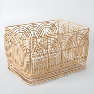 Panier de rangement pour tiroirs de cuisine, fait main, en rotin naturel, paniers à légumes, pièce essentielle pour l'organisation - Product Image 1