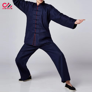 Uniformes de karaté chinois en coton 100% extensibles, respirants, à séchage rapide, légers, OEM, traditionnels, vente en gros - Product Image 3