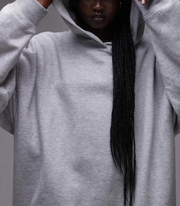 Sweat-shirts en molleton de coton en gros avec broderie 3D, grandes tailles pour femmes, tenue décontractée pour l'aéroport, haut de sport, sweat-shirt de voyage - Product Image 6