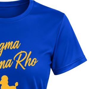 Camiseta de Entrenamiento Sigma Gamma Rho para Mujer, Personalizada, con Cuello Redondo, Manga Corta, Deportiva, para Gimnasio, Venta al Por Mayor - Product Image 5