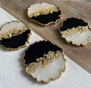 Juego de Posavasos de Resina Hechos a Mano para Decoración del Hogar, Elegantes Posavasos para Protección de Mesa - Product Image 3