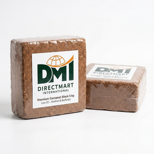 Bloc de coco compressé - 5 kg, faible teneur en EC, coco peat Growers India - Product Image 1