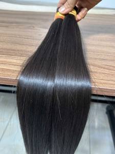 ผมมนุษย์เป็นมัดทรงกระดูกตรงสีดำธรรมชาติเกรด14A ผมบริสุทธิ์ที่ยังไม่ผ่านกระบวนการ100% - Product Image 5