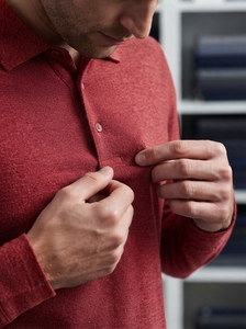 Wholesale Fashion <b>Men</b> Rugby Polo <b>Shirt</b> Cotton Apparel Supplier <b>Men</b> Rugby Polo <b>Shirt</b> Long Sleeve Heavy Cotton Premium Polo <b>Shirt</b> - Product Image 4