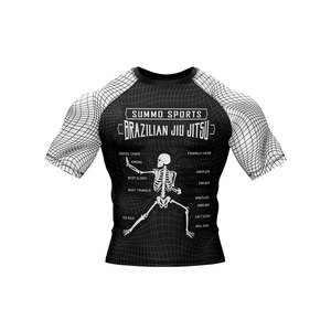 Best Quality Plain Mma Rash Guard Short <b>Sleeve</b> Rush Guard for Men Rash Guards Winter Stylish Custom Blank High Quality Mma - Product Image 6