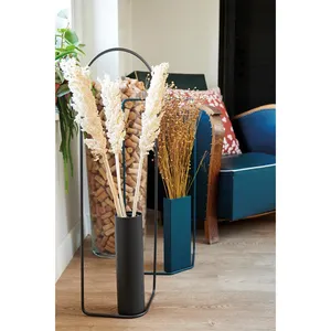 Vase à fleurs en métal minimaliste moderne pour décoration de centre de table, vase à fleurs en métal fait main pour intérieurs de maison de luxe - Product Image 2