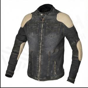 2025 Nueva armadura acolchada chaqueta vaquera informal a prueba de caídas con logotipo frontal transpirable de secado rápido personalizable para hombres y mujeres invierno - Product Image 2