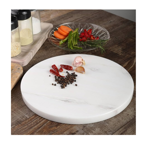 Planche à pâtisserie et à découper en marbre naturel sur mesure, forme carrée, épaisseur 1,5 cm, durable, passe au lave-vaisselle - Product Image 4