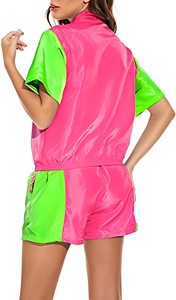 Ensemble coupe-vent respirant de qualité supérieure avec logo personnalisé, veste coupe-vent et pantalon à motif uni - Product Image 6