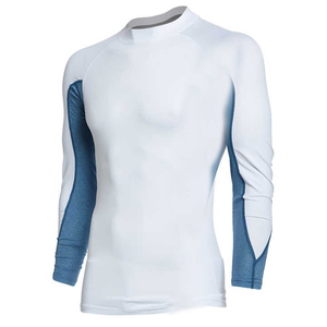 Rashguard unisexe à manches longues, séchage rapide, compression, pour entraînement BJJ, protection solaire, léger, respirant, ajusté, 140g - Product Image 1
