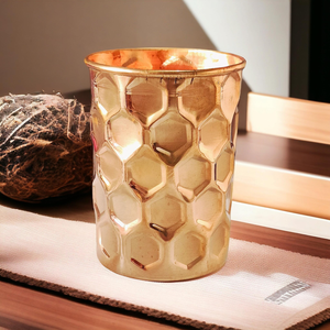Tasse en cuivre pur 100% faite à la main, verres à boire en cuivre, mug pour table, bureau, maison, salle de sport, bar, resort, de qualité supérieure - Product Image 2