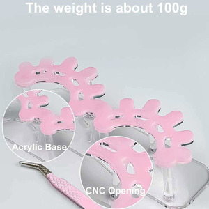 Clear <b>Acrylic</b> Storage Holder With Compact Design For Organized Presentation Countertop Placement Tweezers Display <b>Stand</b> - Product Image 5