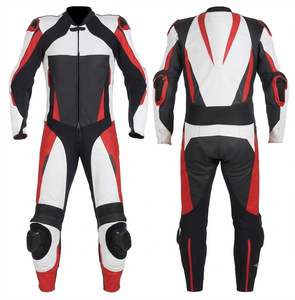 Combinaison de moto MotoCP Racing en cuir de vachette/crocodile, protection avancée pour la piste et la route, sur mesure - Product Image 1