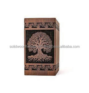 Nouveau design d'urnes de crémation en bois pour adultes urnes en bois urnes funéraires taille personnalisée fournitures funéraires - Product Image 2