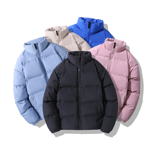 Wholesale Unisex Stand Collar Padded Jacket Multi Color Minimalist Winter <b>Warm</b> Quilted Coat Factory Direct Low Moq Supplier - Product Image 6