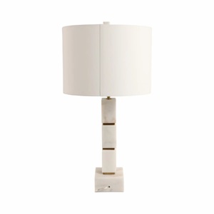 Modern Marble <b>Bedside</b> Lamp With Layered Geometric Design Elegant Gold Details And Sophisticated Ambient Lighting - Product Image 2