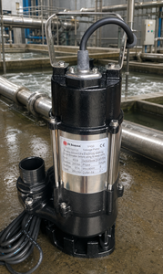 Pompe submersible monophasée SS Samson V450 pour eaux usées, sortie 1-1/2 pouce, en acier inoxydable, pour traitement des eaux usées - Product Image 1