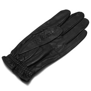 Gant de golf noir en cuir véritable pour main droite, antidérapant, avec fermeture auto-agrippante, usage sportif unisexe - Product Image 4