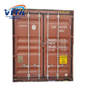 Conteneur maritime sec en acier de 40 <span class=keywords><strong>pieds</strong></span> <span class=keywords><strong>d</strong></span>'<span class=keywords><strong>occasion</strong></span>, 20 <span class=keywords><strong>pieds</strong></span>/40 <span class=keywords><strong>pieds</strong></span>, pour stockage, capacité 33 m³, certifié ISO9001 - Product Image 2