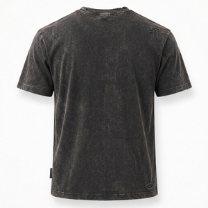 Custom <b>Men</b> Distressed T <b>Shirt</b> Cotton Blend Material Faded Wash Effect Comfortable Loose Fit Short Sleeve Modern Streetwear OEM - Product Image 2