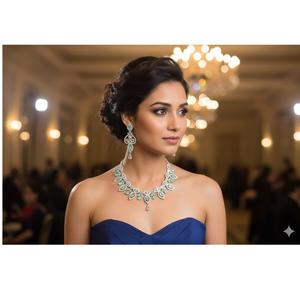 Ensemble de colliers pour femmes en laiton de qualité supérieure, artisanat indien traditionnel, pour les mariages et les occasions festives. - Product Image 1