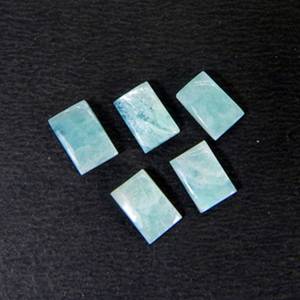 Magnifique cabochon en amazonite naturelle de forme octogonale, cabochon à dos plat, pierre précieuse naturelle disponible en tailles allant de 3x5 mm à 12x16 mm. - Product Image 3