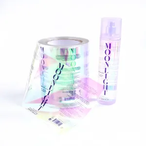 Étiquettes en soie holographique PP de qualité supérieure pour les flacons d'huiles essentielles cosmétiques et de parfums - Autocollants personnalisés en feuille ou en rouleau - Product Image 5