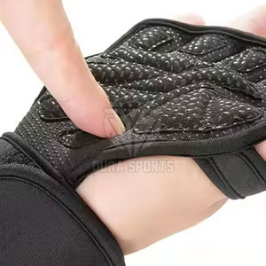 Custom Sport Workout Training Body Building Fitness Palm Fit <b>Gloves</b> <b>Weight</b> Lifting Half Finger <b>Gloves</b> For Gym - Product Image 3
