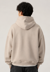 Men's 100% Cotton Hoodies Sweatshirts Heavy Weight <b>Thick</b> <b>Fleece</b> Regular Fit Solid Pattern Knitted Weaving Custom Anti-Wrinkle - Product Image 3
