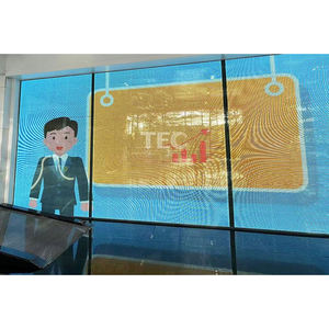 <span class=keywords><strong>Film</strong></span> LED auto-adhésif ultra-fin P8, écran d'<span class=keywords><strong>animation</strong></span> et de graphiques <span class=keywords><strong>2D</strong></span>, design pliable pour l'affichage en vitrine, directement de l'usine - Product Image 5