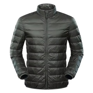Veste d'hiver matelassée pour homme sur mesure en gros, veste matelassée pour homme, veste matelassée noire de haute qualité pour homme - Product Image 2
